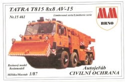 Tatra T 815 8x8  AV - 15 Vyprošťovací jeřáb CO (stavebnice)