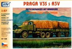 Praga V3S valník a přívěs A3V (stavebnice)