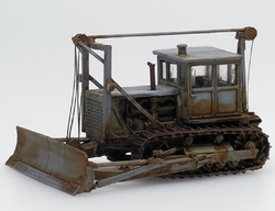 S100 Buldozer s vrchním vedením lana typ B šedý (patina model)